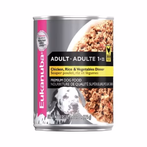 Eukanuba adulto alimento húmedo pollo, arroz y vegetales para perro adulto