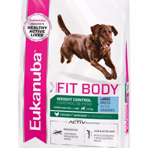 Eukanuba adulto control de peso fit body raza grande
